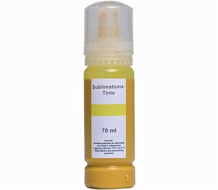 70 ml Sublimationstinte yellow gelb für Epson Ecotank 101 102 103