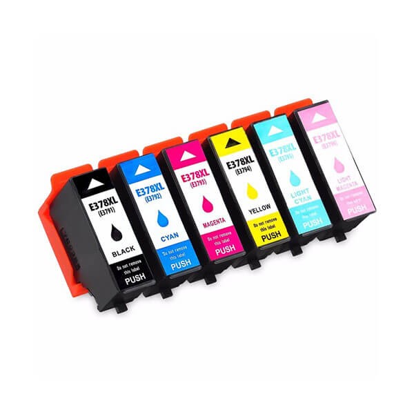 Druckerpatronen Set wie Epson 378 XL Black, Cyan, Magenta, Yellow, Light-Cyan, Light-Magenta