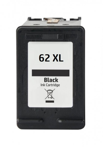 Kompatible Druckerpatrone HP 62XL schwarz, black - C2P05AE, C2P04AE