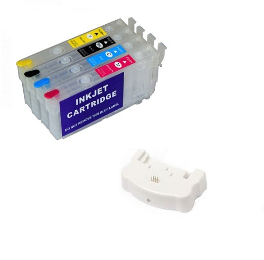 Wiederbefüllbare Patronen wie Epson 405 XL OHNE CHIPS + Chipresetter