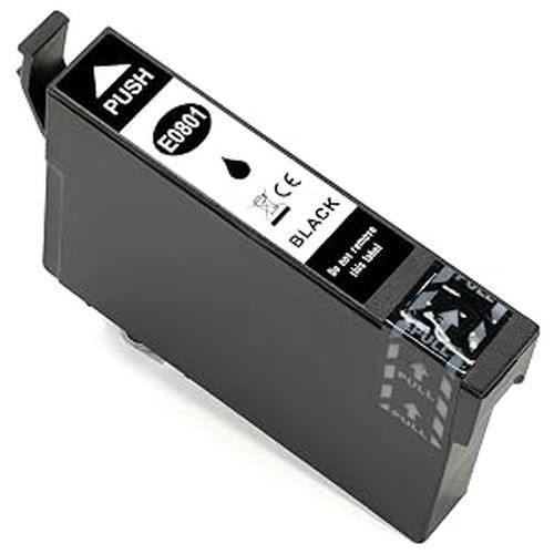 Kompatible Druckerpatrone wie Epson T0801 Schwarz, Black