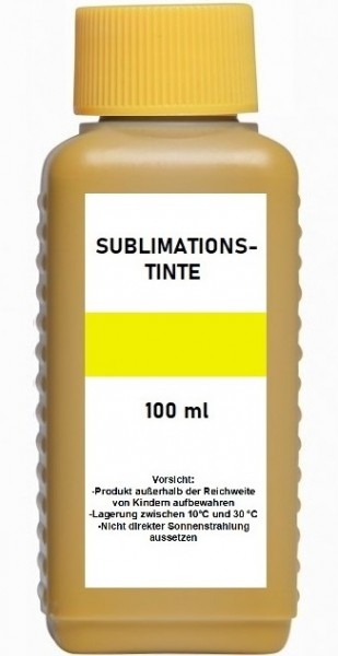 100 ml Dye Sublimationstinte yellow - für Epson, Ricoh, Mutoh, Mimaki, Roland...