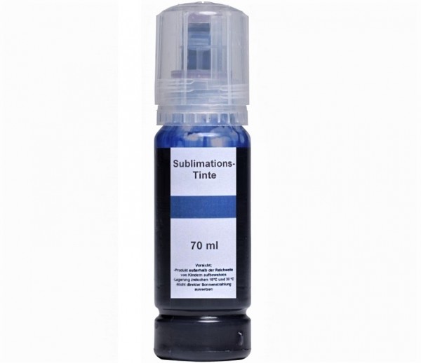70 ml Sublimationstinte cyan für Epson Ecotank und Surecolor Drucker