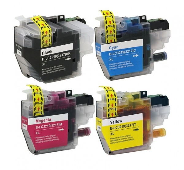 Kompatibles Druckerpatronen-Set Brother LC-3219 XL Black, Cyan, Magenta, Yellow