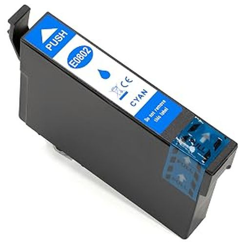 Kompatible Druckerpatrone wie Epson T0802 Cyan