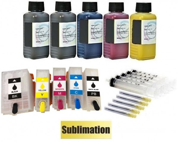 Wiederbefüllbare QUICKFILL-FILL-IN Patronen wie Epson 202, 202 XL + 500 ml Sublimationstinte