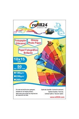 Glossy Fotopapier - 10 x 15 cm (50 Blatt) 260 g