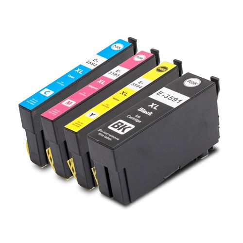 Druckerpatronen Set wie Epson T3591, T3592, T3593, T3594, T35 XL - T3586, T3596
