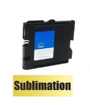 Druckerpatrone wie Ricoh GC-41 XL cyan, 405762, 405766 mit SUBLIMATIONSTINTE