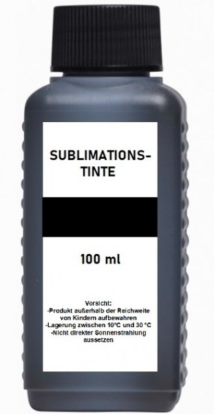 100 ml Dye Sublimationstinte black - für Epson, Ricoh, Mutoh, Mimaki, Roland...