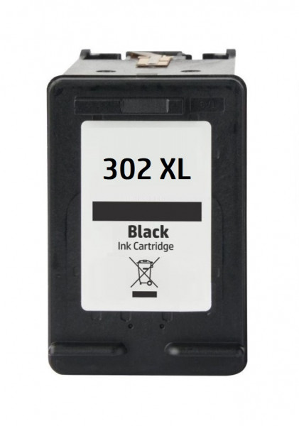 Kompatible Druckerpatrone HP 302XL schwarz, black - F6U68AK, F6U66AE
