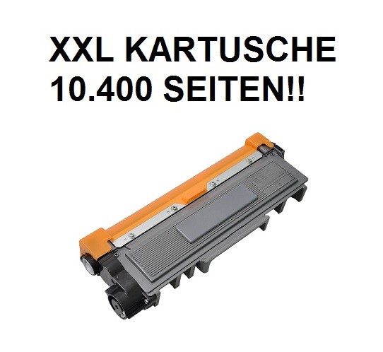 XXL Tonerkartusche wie Brother TN-2320 black, schwarz - 4-fache Kapazität für 10.400 Seiten