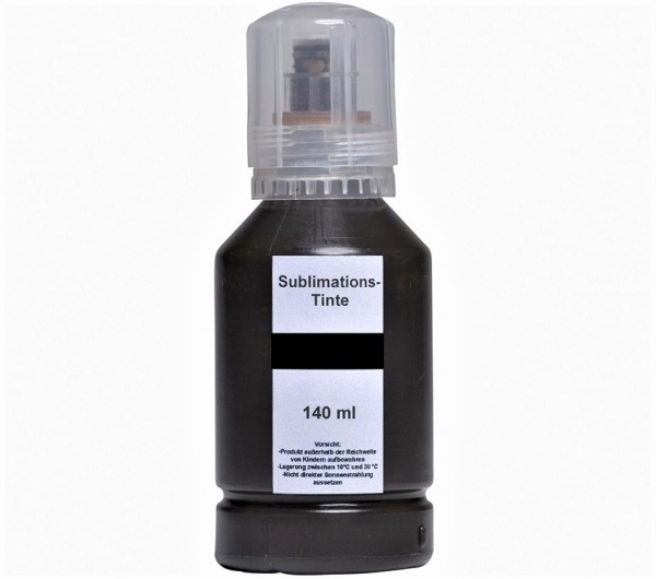 140 ml Sublimationstinte schwarz für Epson Ecotank und Surecolor Drucker