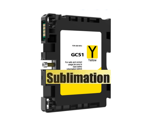 Kompatible Druckerpatrone Ricoh GC-51 XL yellow 405865 mit SUBLIMATIONSTINTE
